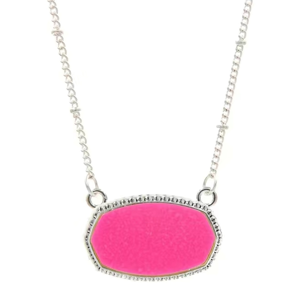 pink gemstone necklace